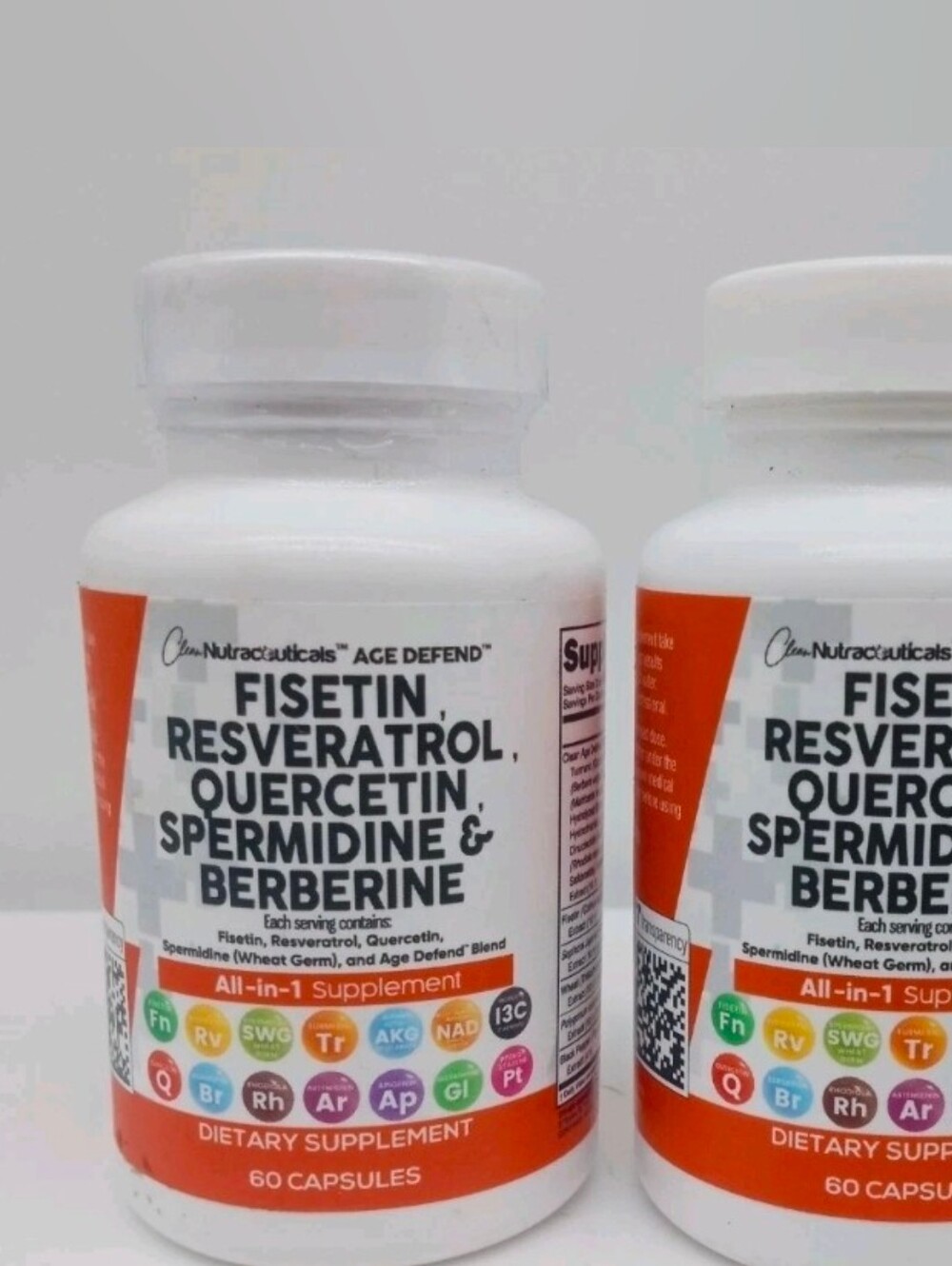 2pk Clean Nutraceuticals Age Defend Fisetin Resveratrol Quercetin Berberine 2027